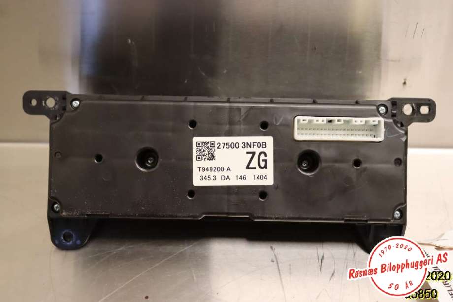 Varmeapparat betjening til Nissan Leaf 2011-2017 (Type I)  (NISSAN|27500 3NF0B|)