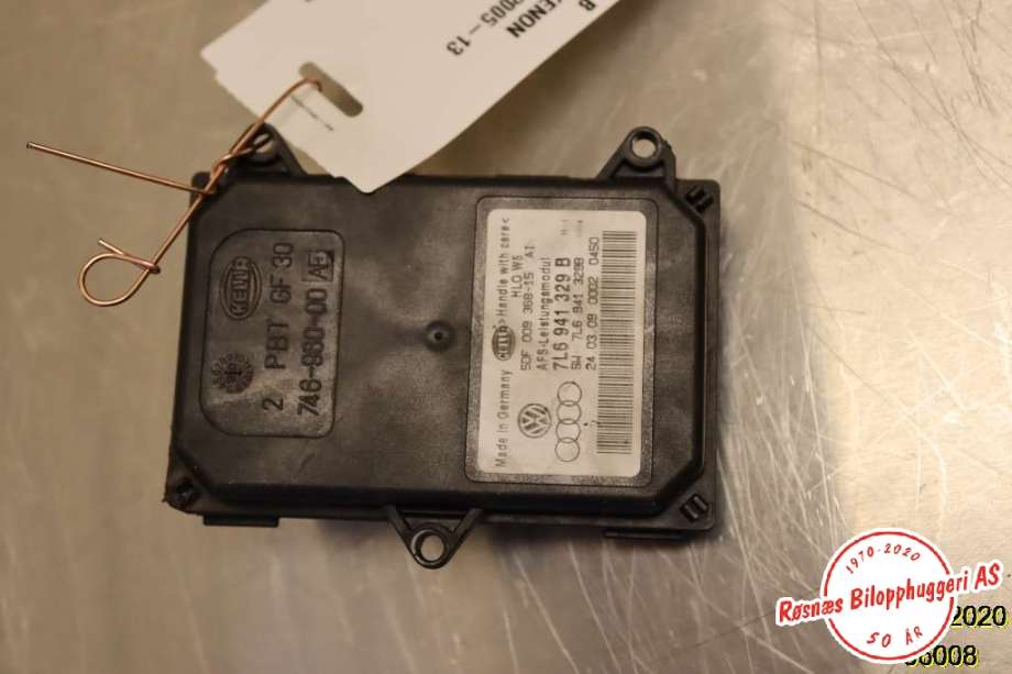 Styreenhet xenon/ballast til Škoda Octavia 2009-2013 (Type II, Fase 2)  (SKODA|7L6 941 329 B|)