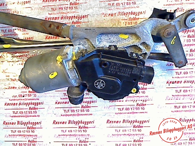 Viskermotor frontrute til Toyota Yaris 2006-2009 (Type II, Fase 1)  (851100D080|1593000432|)