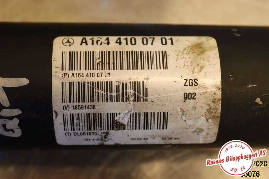 Mellomaksel fremre til Mercedes ML 2005-2011 (W164) (W164) (MERCEDES|A164 410 07 01|)
