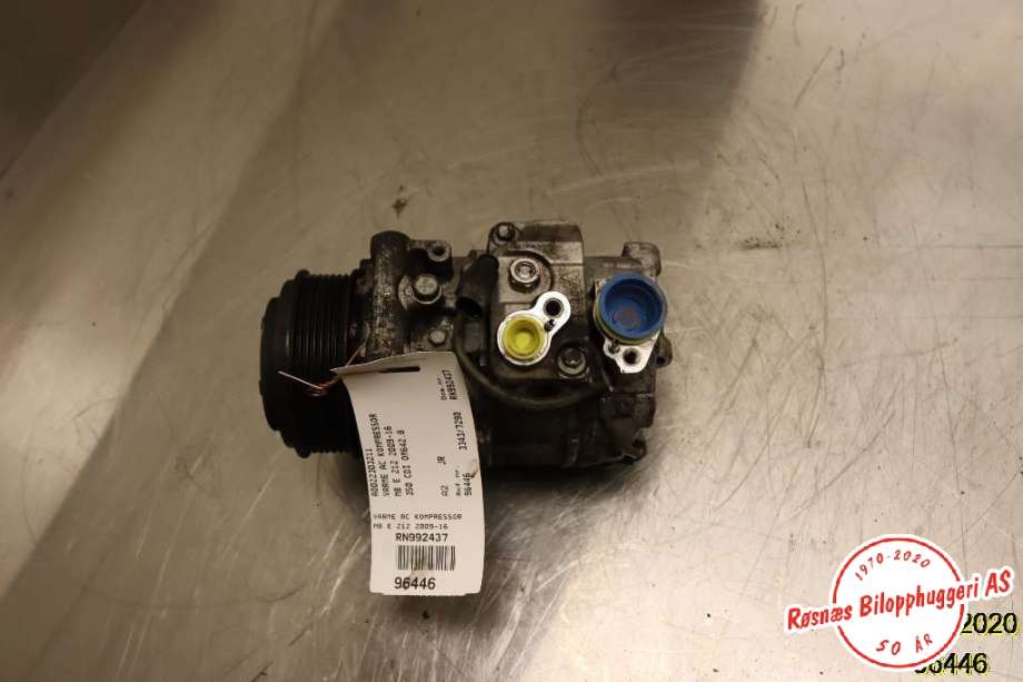 Aircondition kompressor til Mercedes E-Klasse 2009-2013 (Fase 1) (W212) (W212) (MERCEDES|A0022303211|)