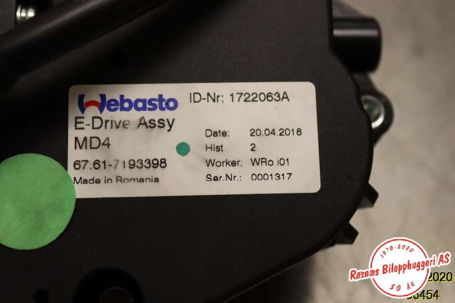 Takluke motor til BMW i3 2013-2022  (BMW|67.61-7193398|)