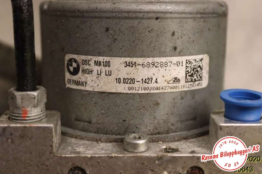 ABS sentral til BMW i3 2013-2022  (BMW|3451-6892887-01||6 892 888)