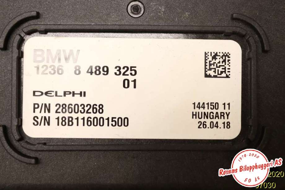 Styreenhet elektrisk parkbrems (EPB - Electric Parking Brake) til BMW i3 2013-2022  (BMW|1236 8 489 325 01||28603268)