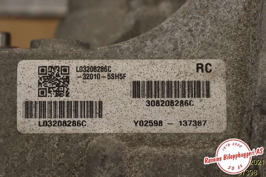 Girkasse automat til Nissan Leaf 2018-->> (Type II)  (NISSAN|Y02598-137387|)