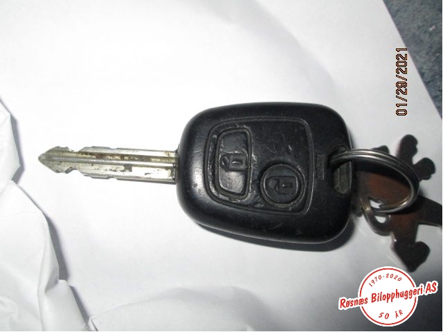 Nøkkel til Peugeot Partner 2002-2008 (Type I, Fase 2)  (PEUGEOT|)