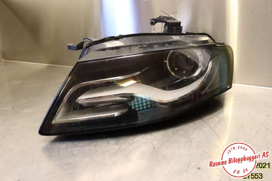 Frontlykt venstre xenon til Audi A4, 2007-2014 (Type IV) (B8) (B8) (AUDI|8K0 941 003 C)