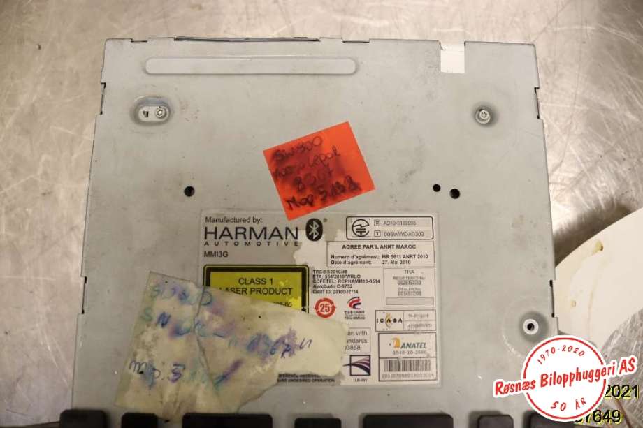 Bilstereo navigasjon til Audi A4 2007-2014 (Type IV) (B8) (B8) (AUDI|8R1 035 666 C|)