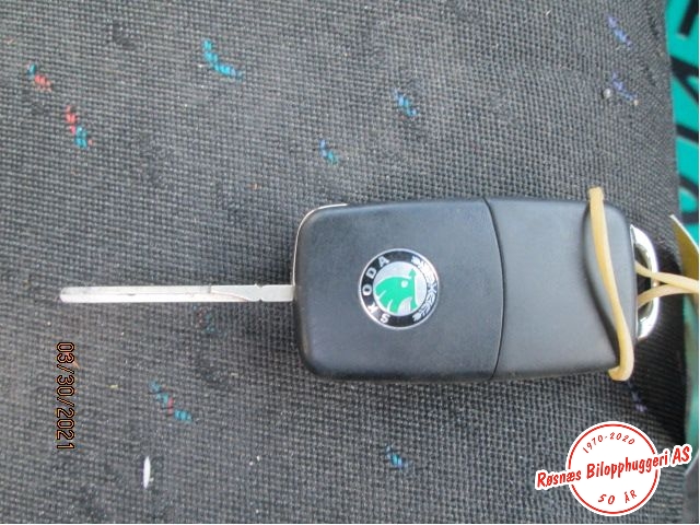 Nøkkel til Škoda Fabia 2007-2010 (Type II, Fase 1)  (SKODA|)