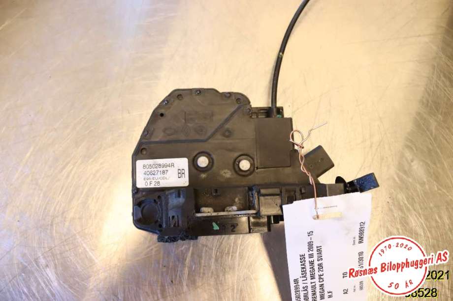 Låsekasse høyre foran til Renault Megane 2009-2016 Type III  (RENAULT|805028994R|)