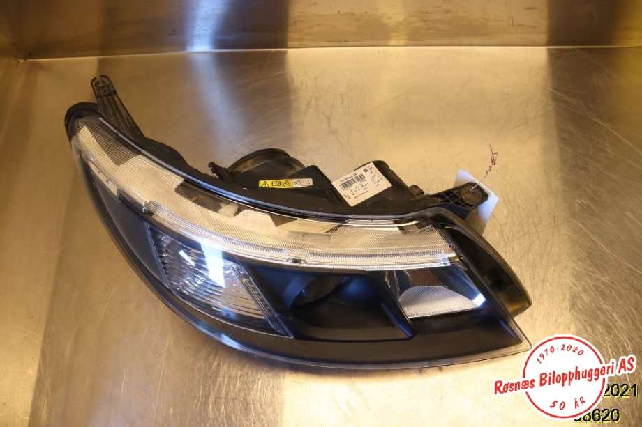 Frontlykt høyre halogen til Saab 9-3 2008-2011 (Type II, Fase 2) (SAAB|1EL 009 606-06|P12770144|)
