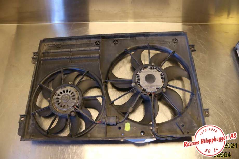 Kjølevifte til Audi A3 2009-2012 (Type II, Fase 2)  (AUDI|1K0 959 455 CP|1K0 959 455 ET|1K0 959 455 FR)