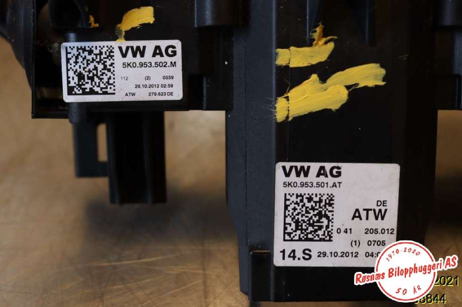 Bryter combi til VW Touran 2010-2015 (Type I, Fase 3)  (VOLKSWAGEN|5K0.953.501.AT|5K0.953.502.M|)