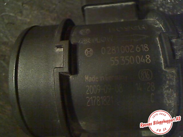 Luftmengde/luftmassemåler til Opel Combo C 2002-2011  (OPEL|55350048|0281002618|)