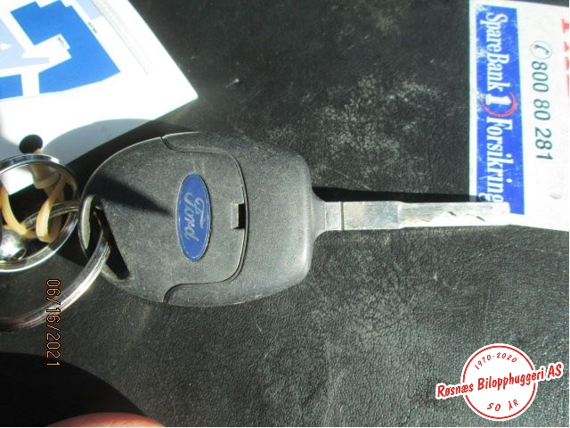 Nøkkel til Ford Focus 2004-2007 (Type II, Fase 1) (FORD|)