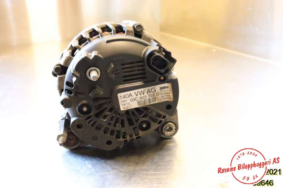 Dynamo til VW Golf VI 2008-2012  (VOLKSWAGEN|03C 903 025 D|)