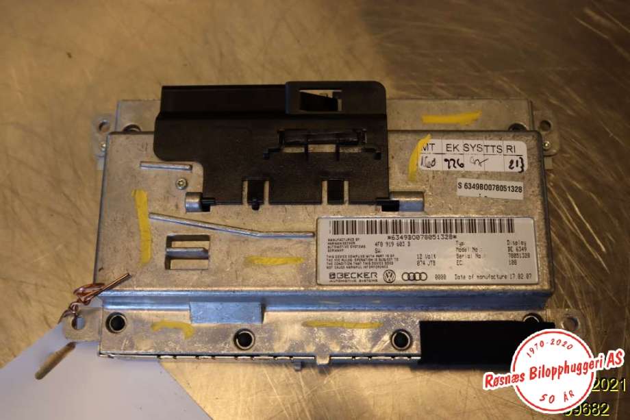 Diverse deler til Audi A6 2005-2008 (Type III, Fase 1) (C6) (C6) (AUDI|4F0 919 603 B|)