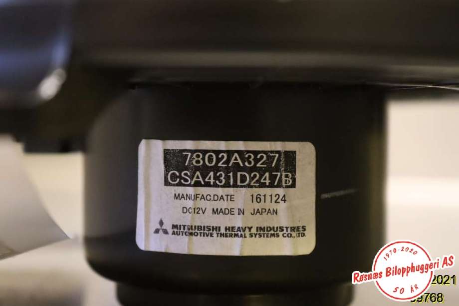 Varmeapparat motor til Mitsubishi Outlander 2015-->> (Type III, Fase 2)  (MITSUBISHI|7802A327|CSA431D247B|)