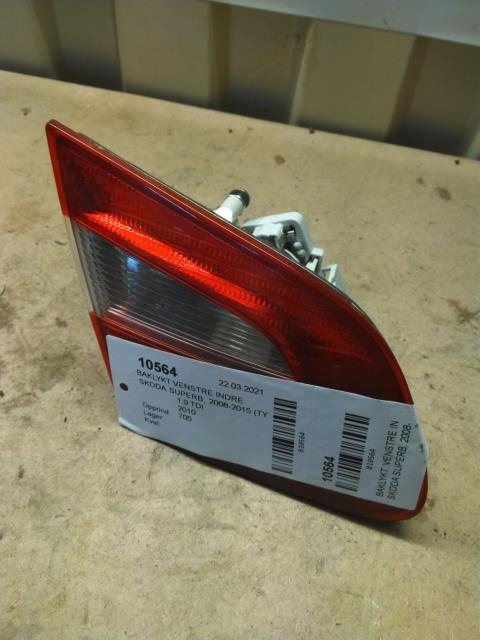 Baklykt venstre indre til Škoda Superb 2008-2015 (Type II)