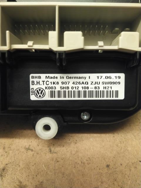 Varmeapparat betjening til VW Caddy 2015-2020 (Type III, Fase 3)  (K003 5HB 012 108-83 H21|)