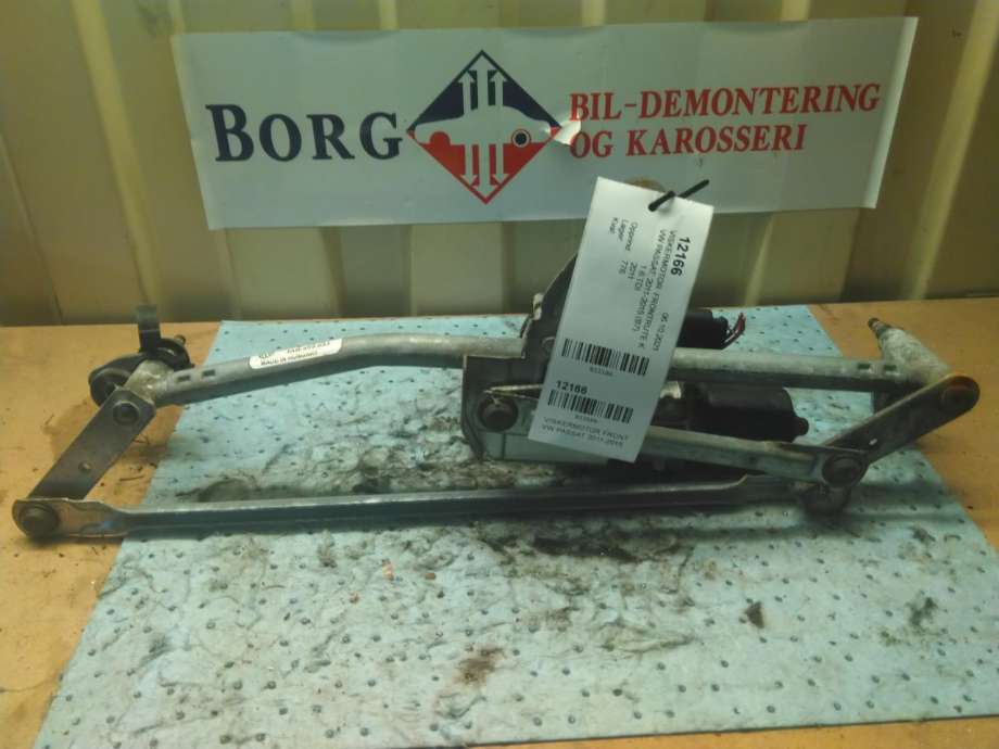 Viskermotor frontrute komplett m/overføring til VW Passat, 2011-2015 (B7) (B7) 