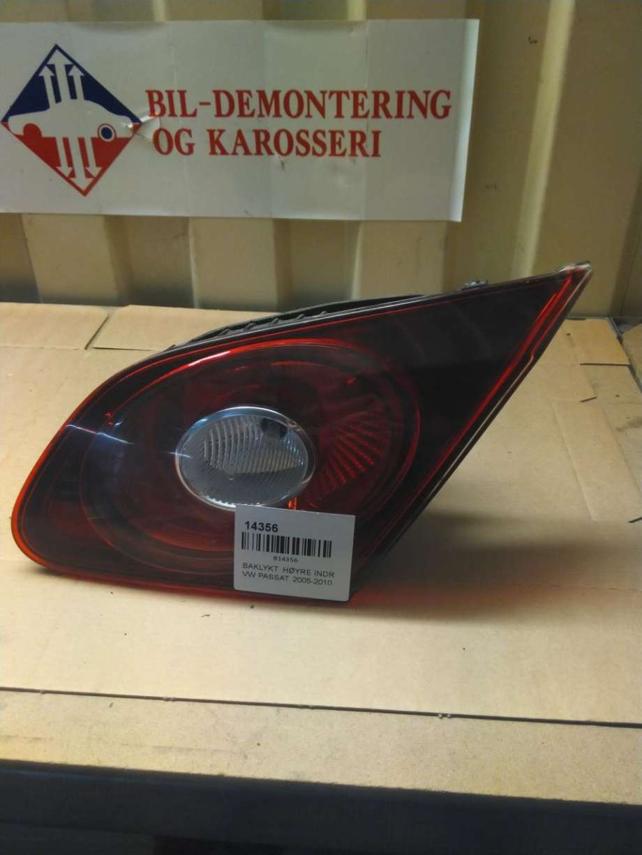Baklykt høyre indre til VW Passat, 2005-2010 (B6) (B6) (3C8 945 308 A)
