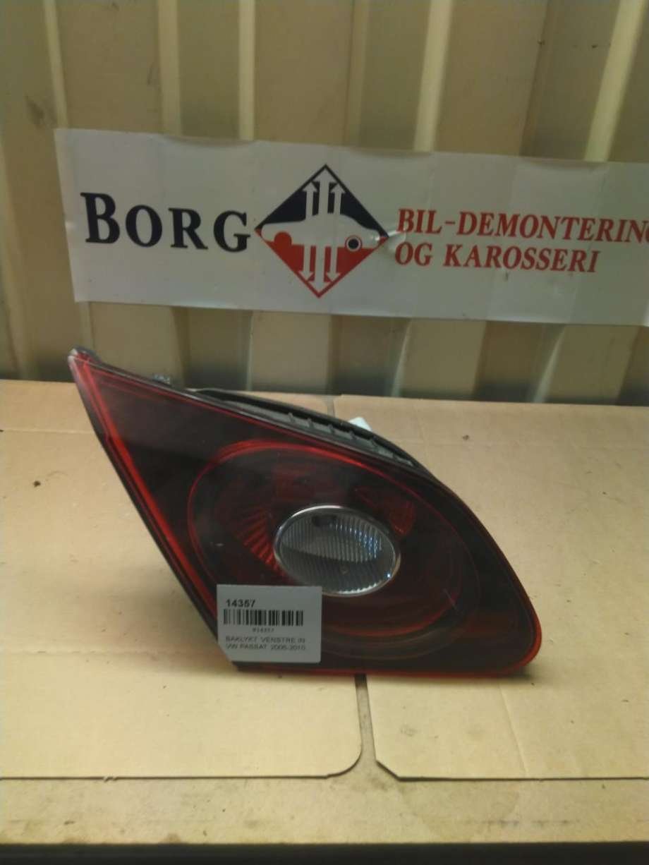 Baklykt venstre indre til VW Passat, 2005-2010 (B6) (B6) (3C8 945 307 A)