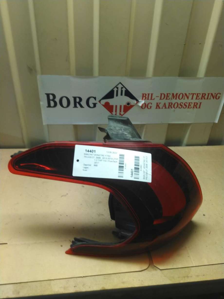 Baklykt venstre ytre til Peugeot 2008, 2013-2019 (Type I)  (98 147 478 80)