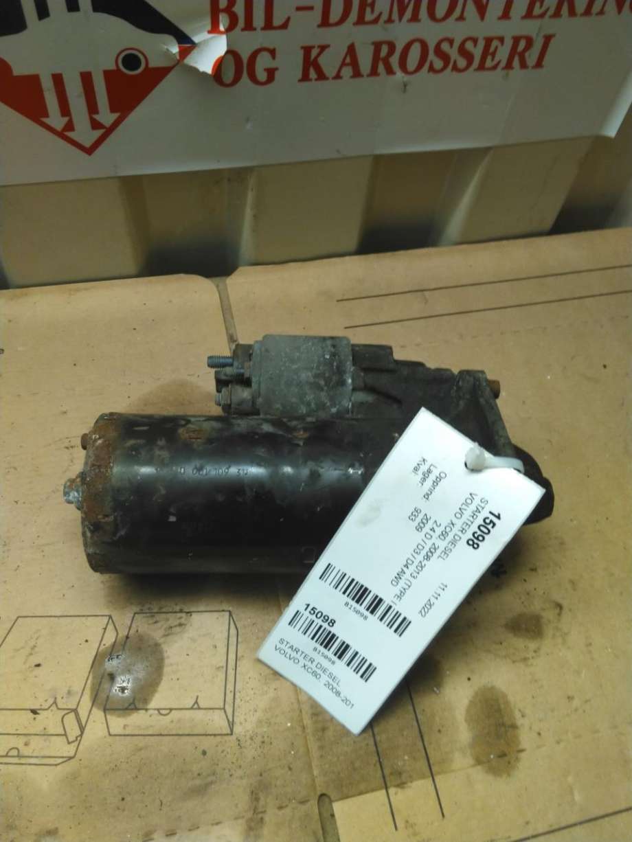 Starter diesel til Volvo XC60, 2008-2013 (Type I, Fase 1)  (36002642)