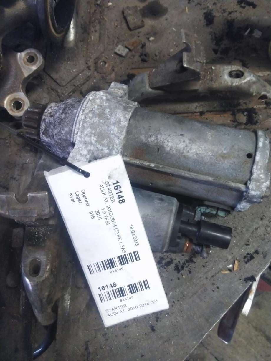 Starter til Audi A1, 2010-2014 (Type I, Fase 1)  (02M 911 024 J)