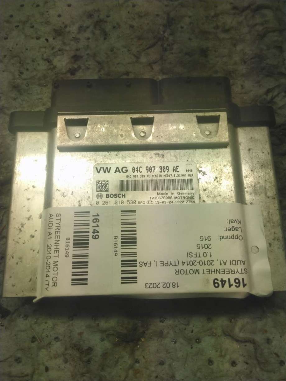 Styreenhet motor til Audi A1, 2010-2014 (Type I, Fase 1)  (04C 906 026 AK)