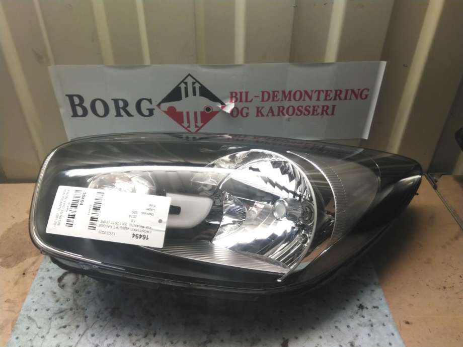 Frontlykt venstre halogen til Kia Picanto, 2011-2017 (Type II)  (92101 1Y011)