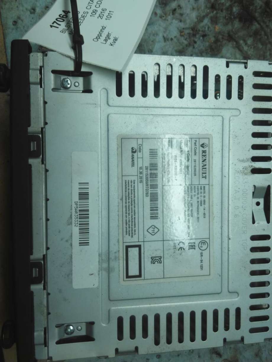 Bilstereo til Mercedes Citan 2012-2021 (W415) (W415) (A4158201800|)