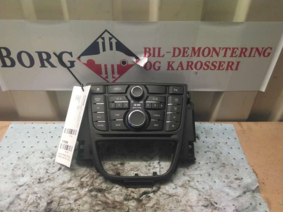 Bilstereo betjeningspanel til Opel Astra J, 2010-2015  (13360091)