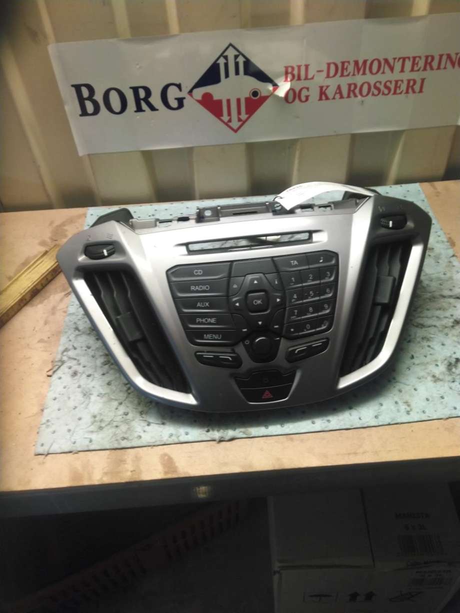 Bilstereo betjeningspanel til Ford Transit Custom, 2013-2023 (Type I)  (BK2T-18K811-BE)