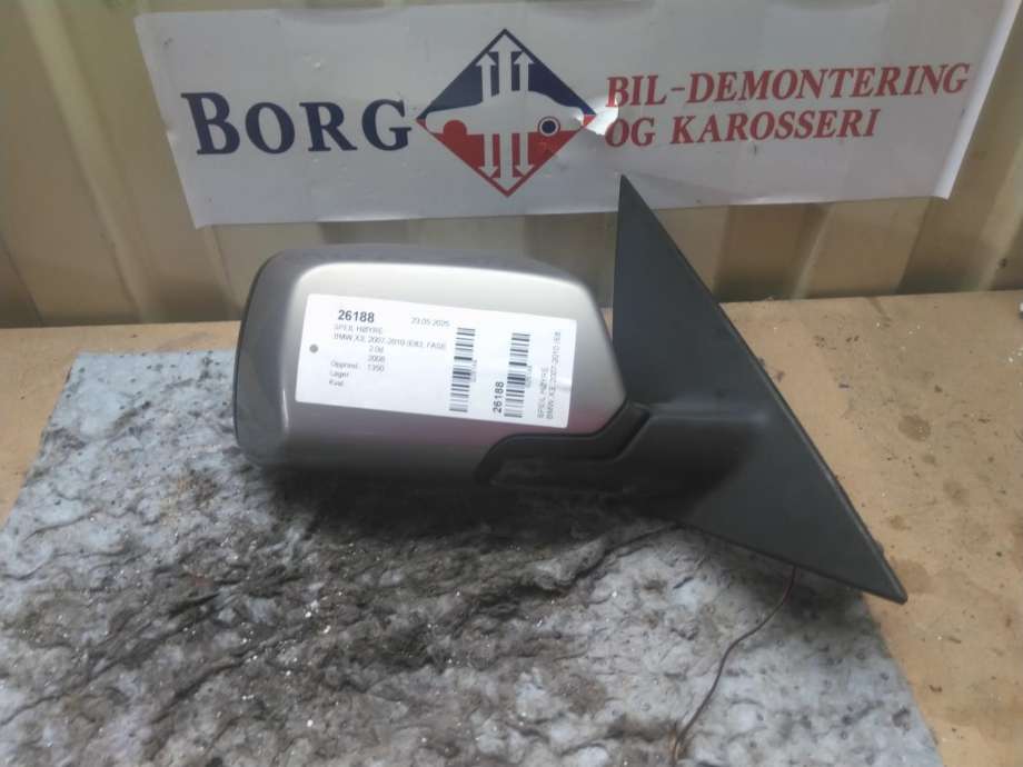 Speil høyre til BMW X3, 2007-2010 (Fase 2) (E83) (E83) (67 13 7 232 744)