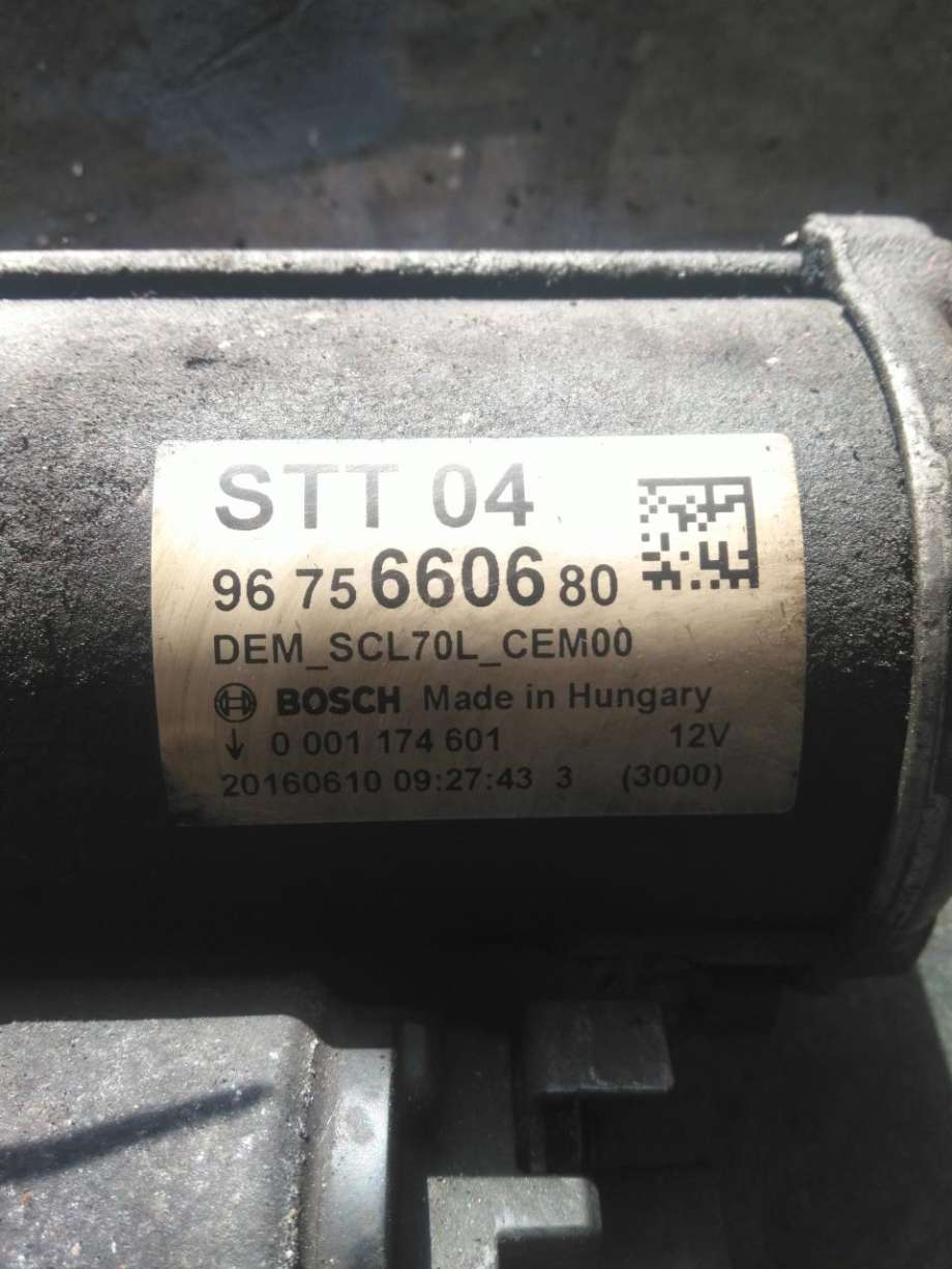 Starter diesel til Toyota Proace 2016-->> (Type II)  (SU001A4921|)