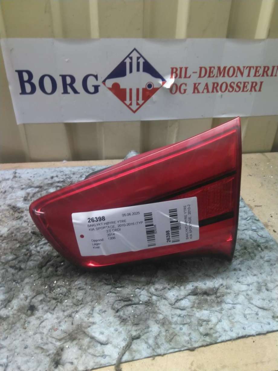 Baklykt høyre ytre til Kia Sportage, 2010-2016 (Type III)  (92402 3W510)