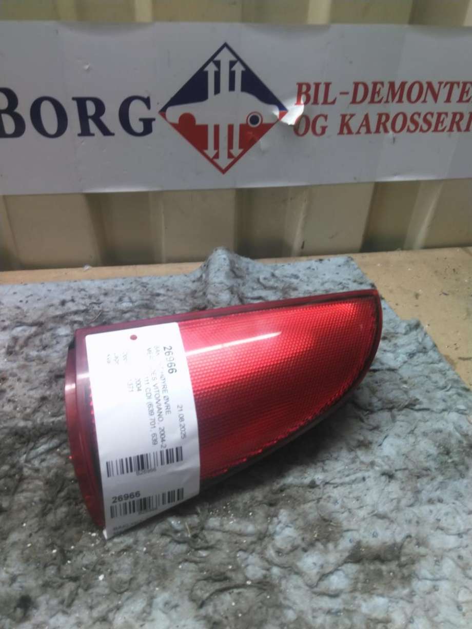 Baklykt høyre øvre til Mercedes Vito/Viano, 2004-2010 (Fase 1) (W639) (W639) (A 639 820 06 64)