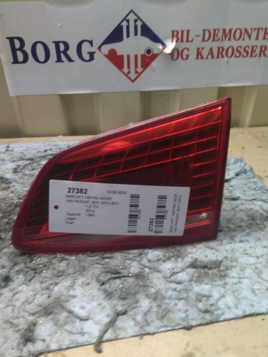 Baklykt høyre indre til VW Passat, 2011-2015 (B7) (B7) (3AF 945 308 E)