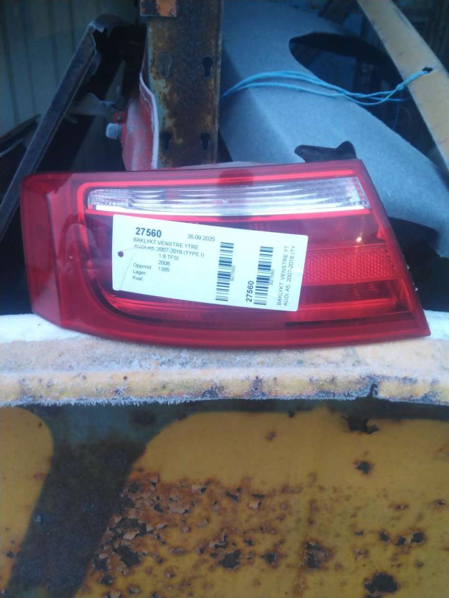 Baklykt venstre ytre til Audi A5, 2007-2016 (Type I)  (8T0 945 095)