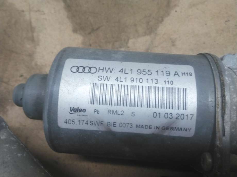 Viskermotor frontrute komplett m/overføring til Audi Q7 2006-2010 (Type I, Fase 1) (4L1 955 023 D|)