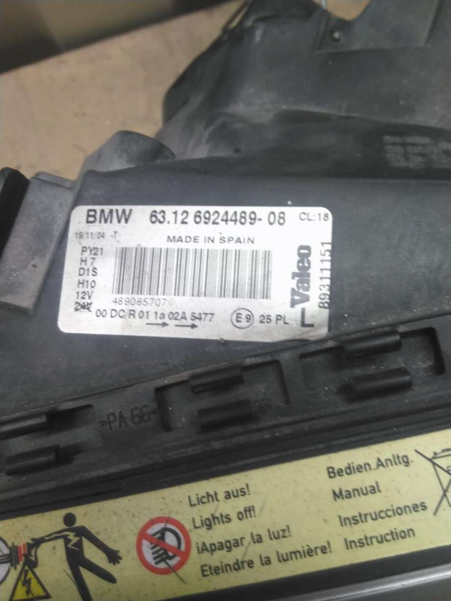 Frontlykt venstre xenon til BMW 1-Serie 2004-2011 (E81/E82/E87/E88) (E81/E82/E87/E88) (63 11 7 159 301|)