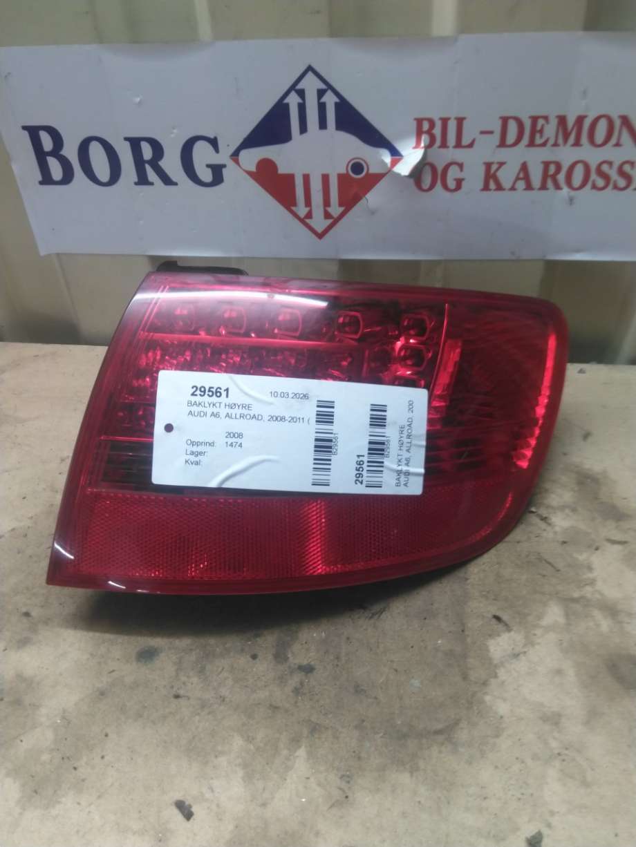 Baklykt høyre til Audi A6, Allroad, 2008-2011 (Type II, Fase 2) (C6) (C6) (4F9 945 096 H)