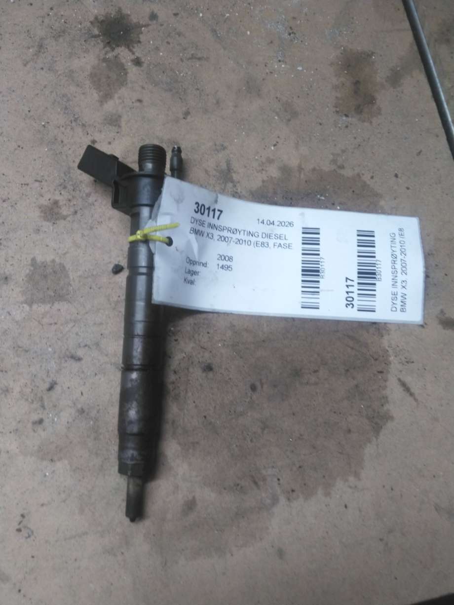 Dyse innsprøyting diesel til BMW X3, 2007-2010 (Fase 2) (E83) (E83) (13 53 7 797 877)