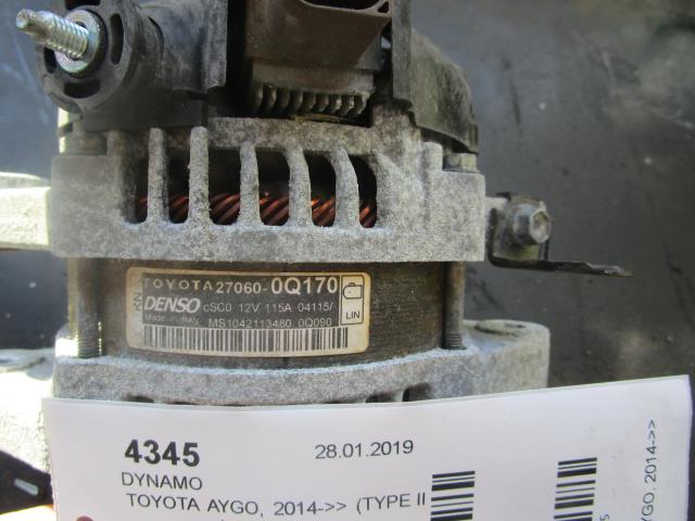 Dynamo til Toyota Aygo, 2014-->> (Type II)  