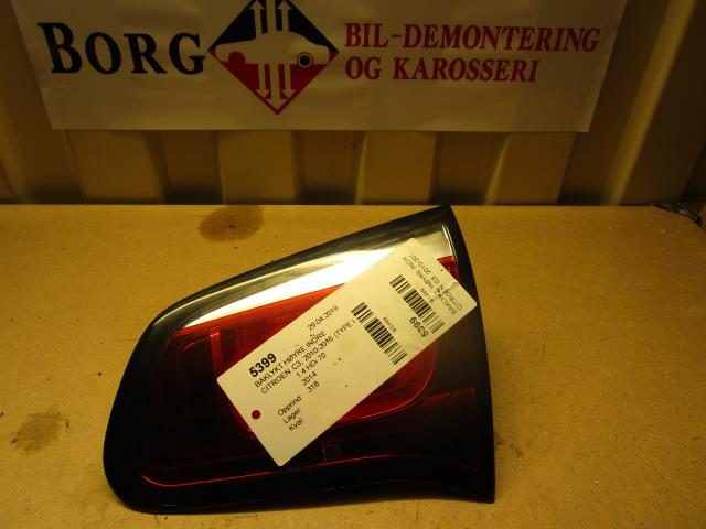 Baklykt høyre indre til Citroën C3, 2010-2016 (Type II)
