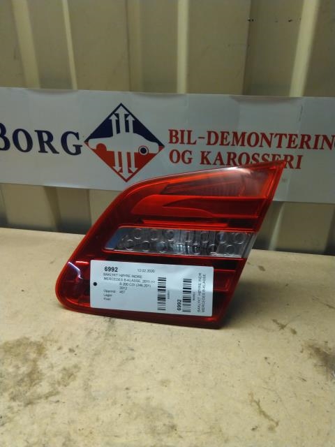 Baklykt høyre indre til Mercedes B-Klasse, 2011-2018 (W246) (W246) 