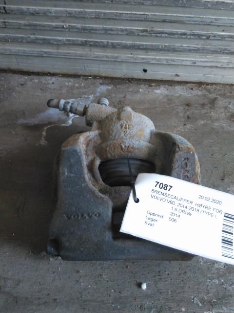 Bremsecaliper høyre foran til Volvo V60/V60 CC, 2013-2018 (Type I, Fase 2)  