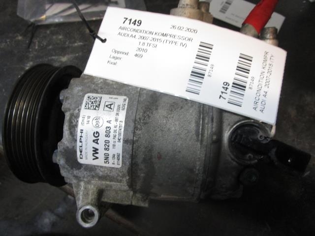 Aircondition kompressor til Audi A4, 2007-2014 (Type IV) (B8) (B8) 